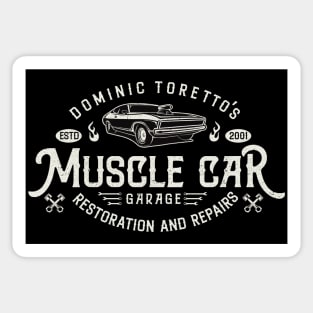 Toretto's Muscle Car Garage Sticker